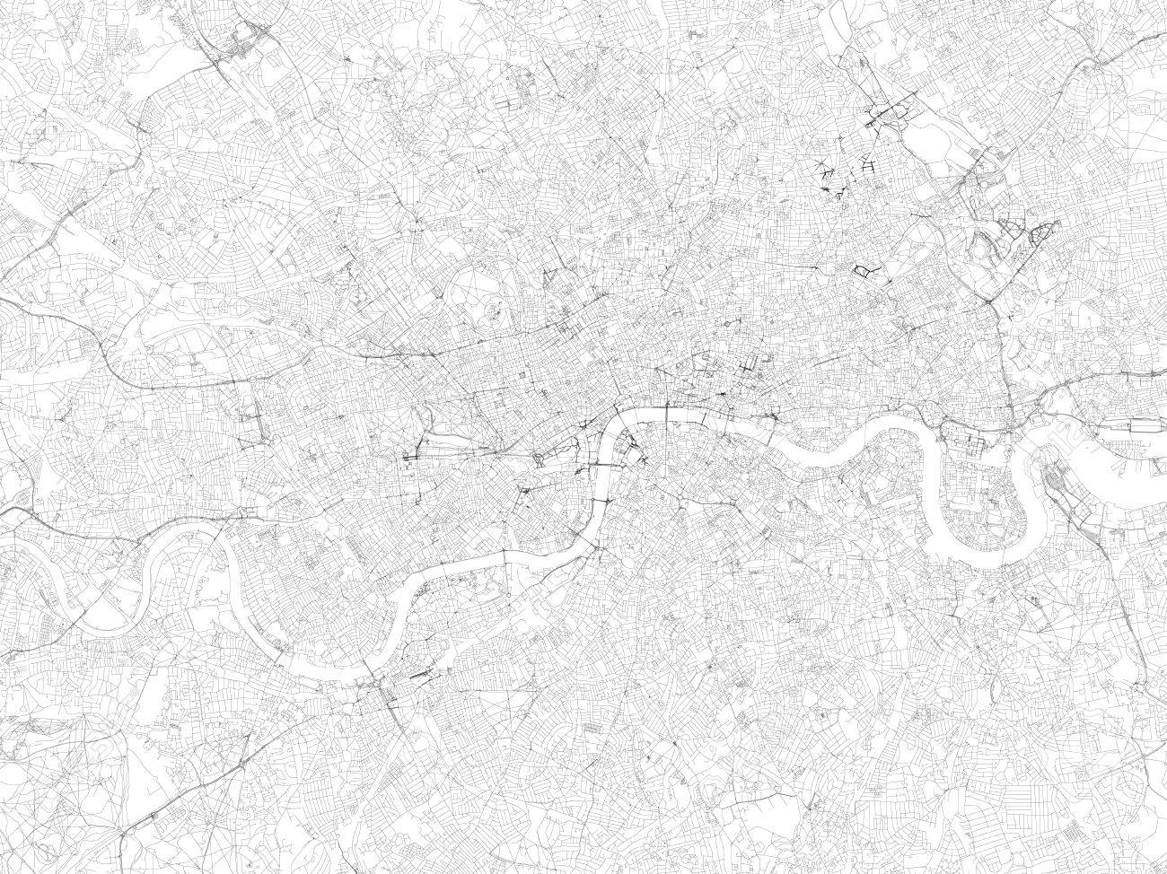 satellite illustrated map of london